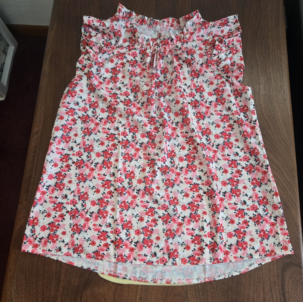 Women's Floral Sleeveless Top